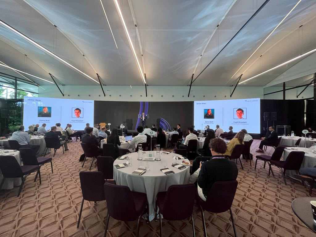 Curved LED wall installation by AVL Services showing seamless display panel assembly
