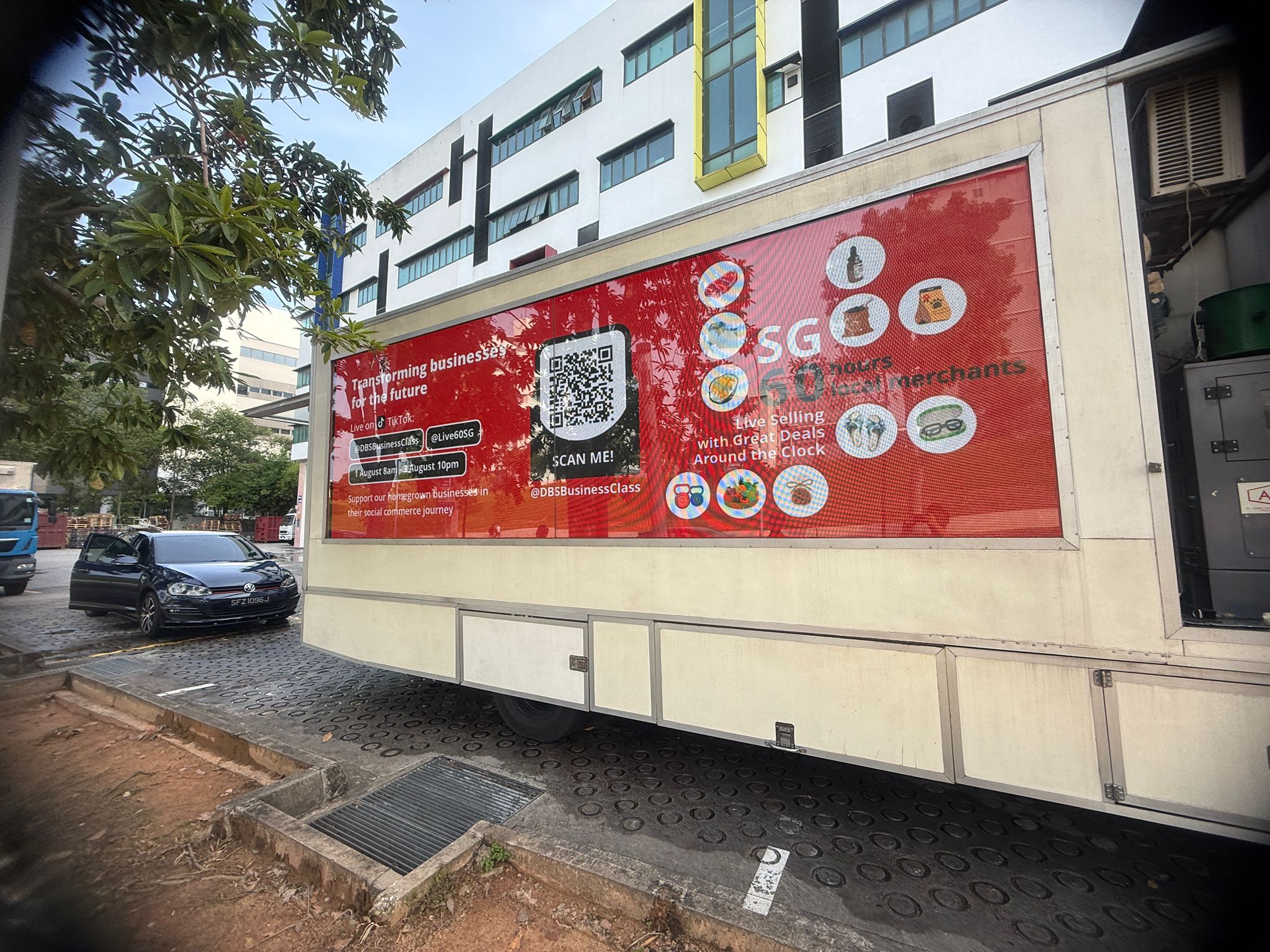 Mobile LED truck installation for SG60 National Day celebrations